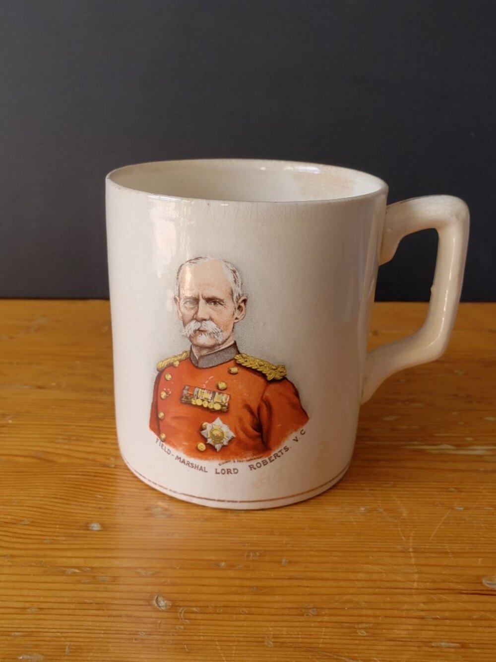 Vintage Field-Marshall Lord Roberts V.C. great decorative mug somewhat fragile